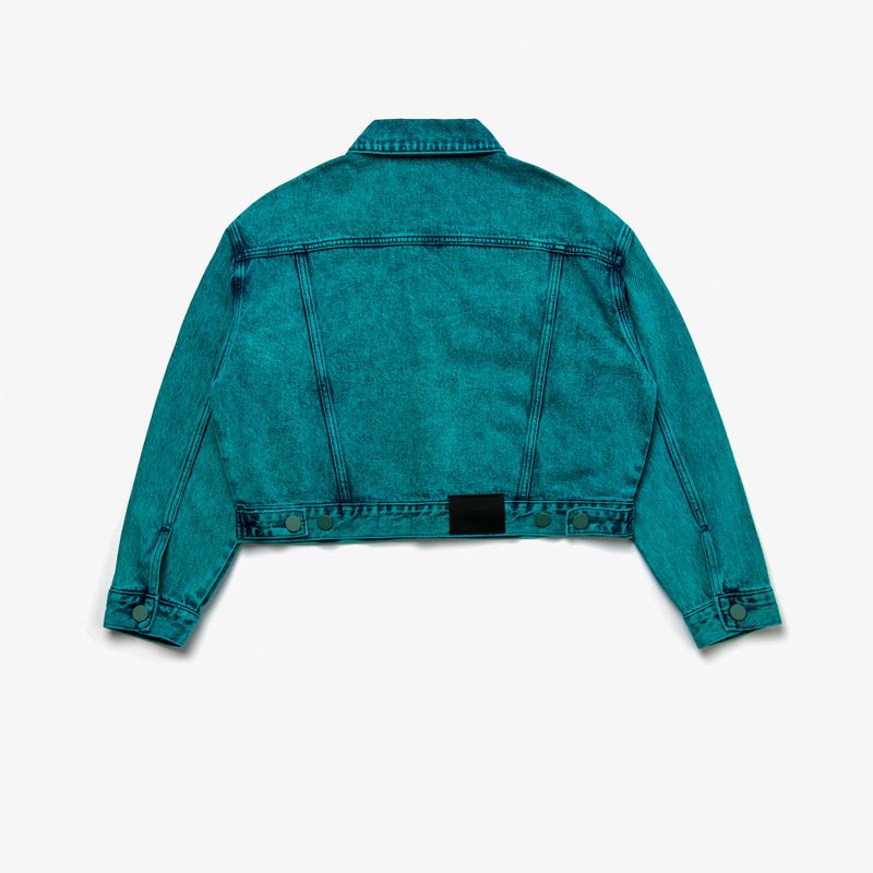 SOJU DENIM CROP TRUCKER JACKET