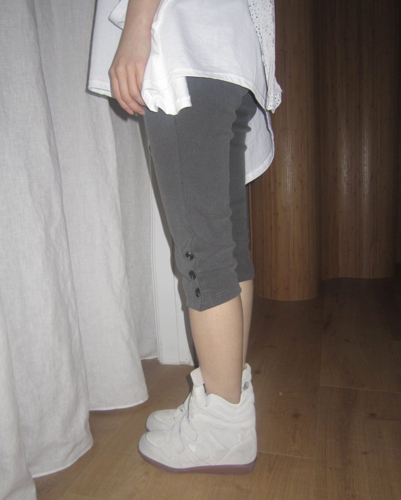 Sierra Slit Button Biker Pants