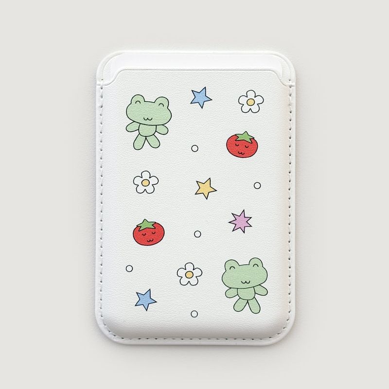 [Macsafe] Frog tomato MagSafe Leather Card Wallet (only wallet)
