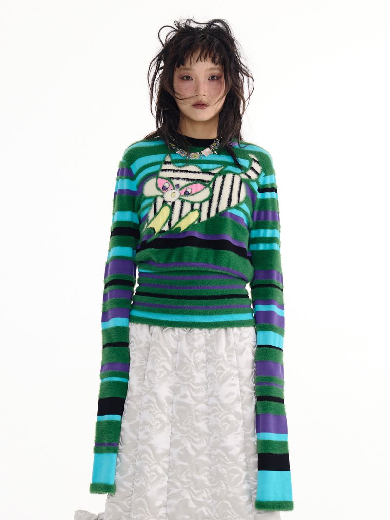 Sillysis(シリシス)の「Striped sweater(Tops)」