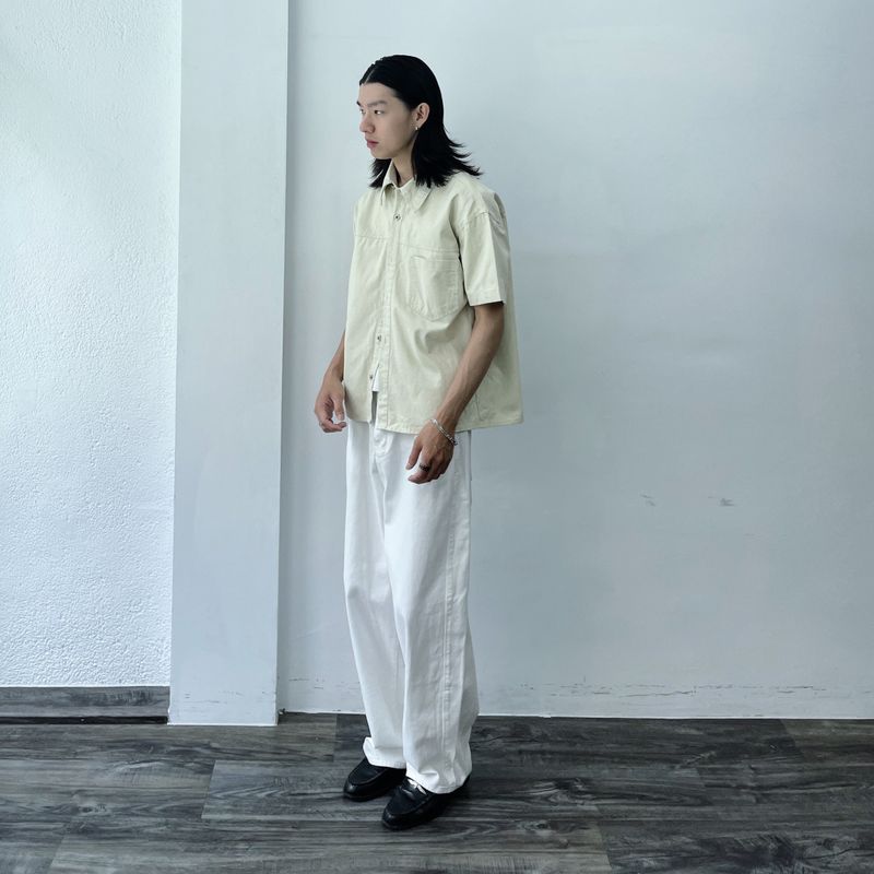 Mist Beige Utility Shirt