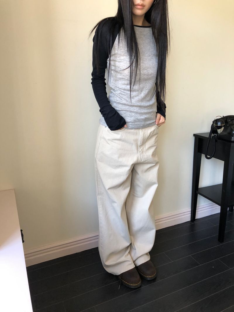 トレ ダイド ワイドレッグ パンツ