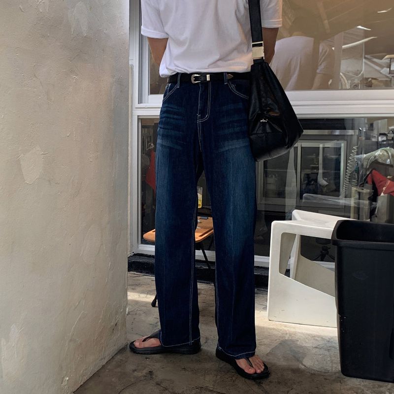 LMN Luton rectangular semi-wide denim pants (3 colors)