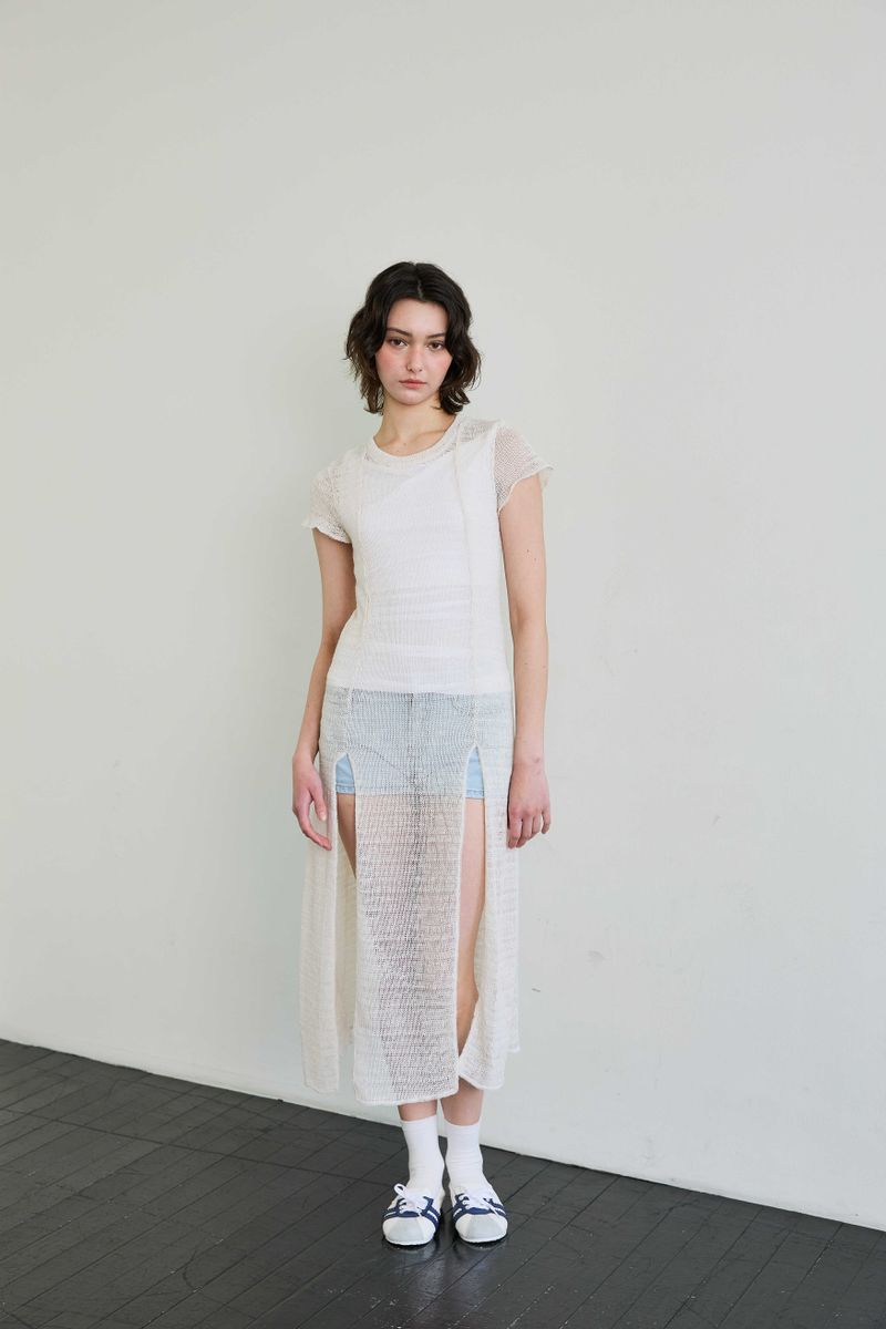 WITTY KNIT ONE-PIECE / IVORY