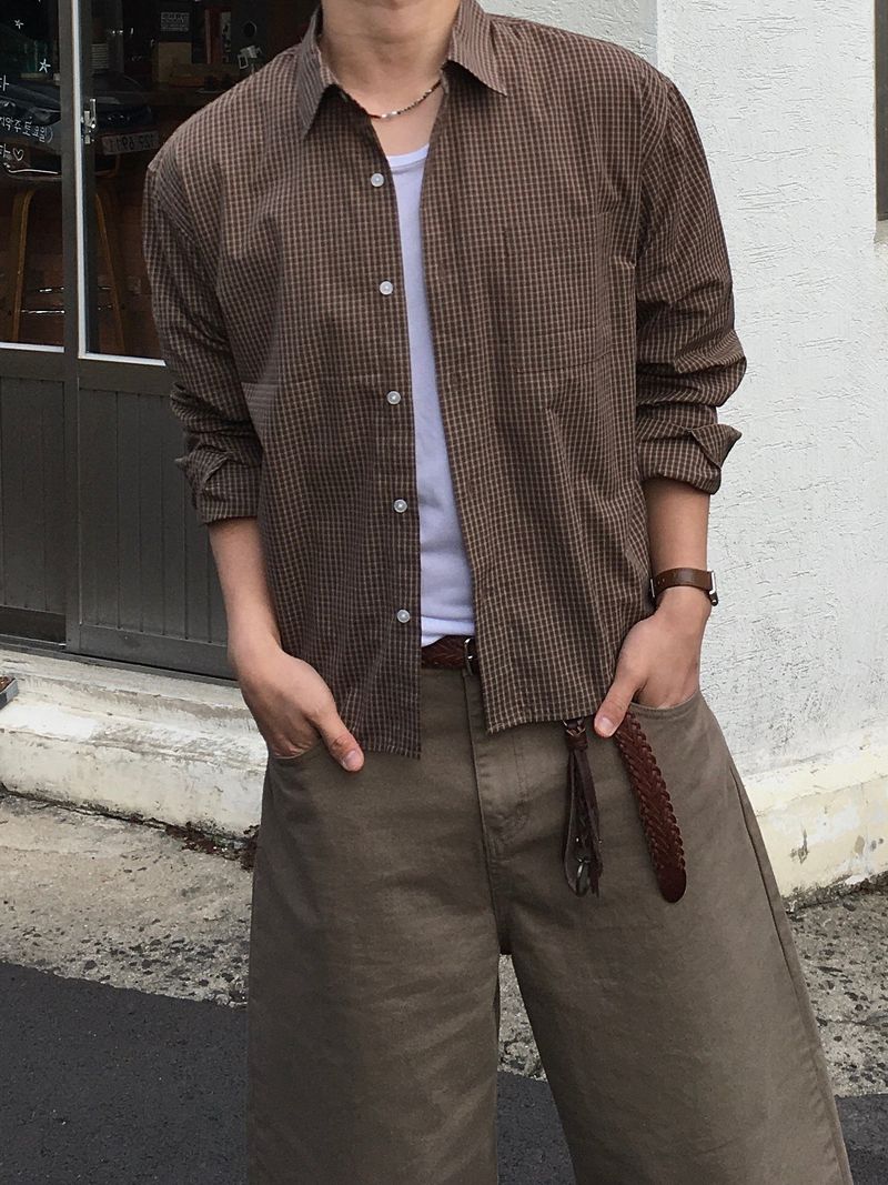 SSROOM(エスエスルーム)の「Belto Cropped Checkered Shirt 3C(Tops)」