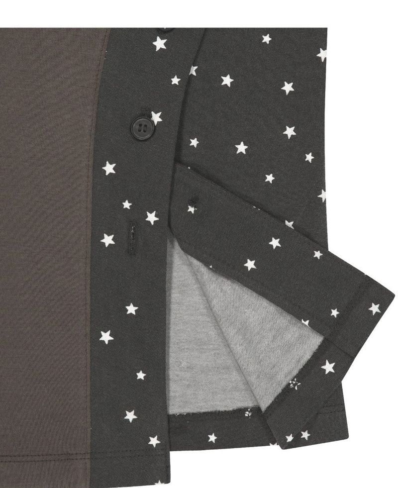 Starcut Jersey Collar Tee / Stone Brown