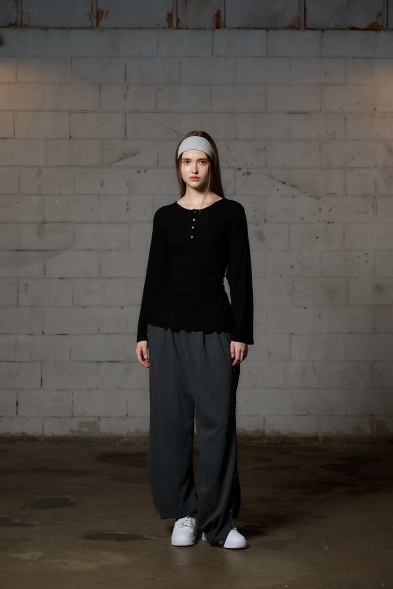 FAIRY WOOL LONG SLEEVE / BLACK