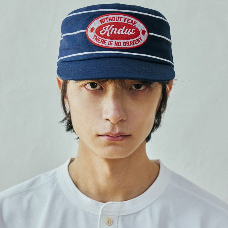 KND(ケイエンド)の「kndw pillbox cap navy(Hats)」