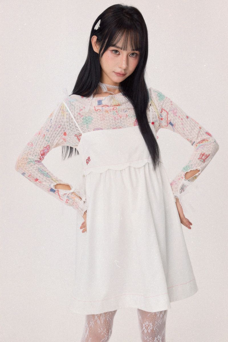 Dear Days Sheer Lace Top