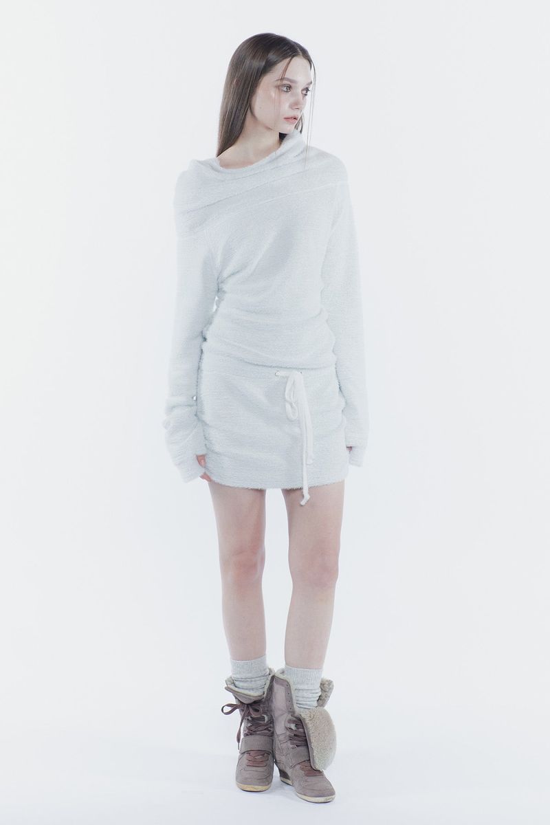 PAIN OR PLEASURE（ペインオアプレジャー）の「MISTY LOOSE DRESS light grey（Dresses）」