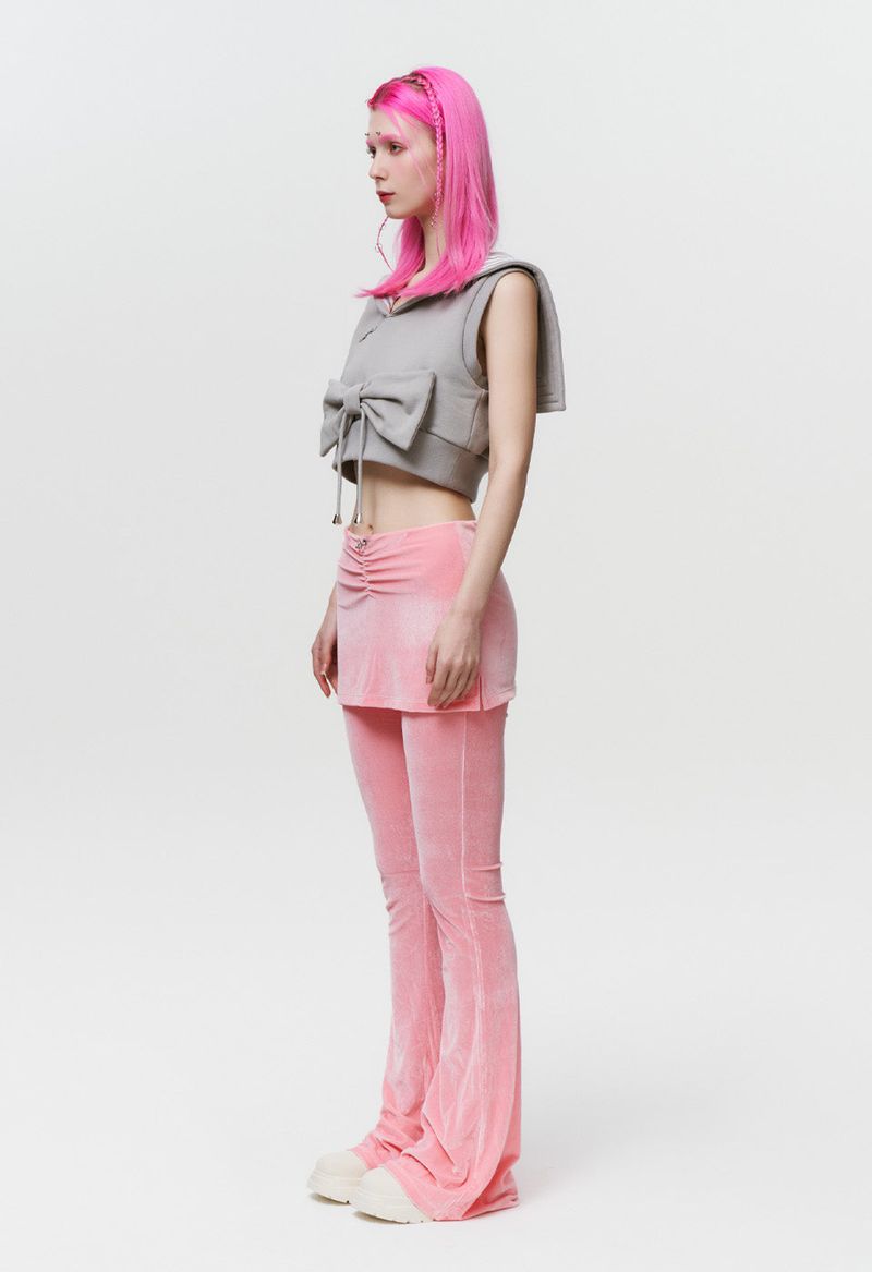 PIERCING SKIRT PANTS (PINK)
