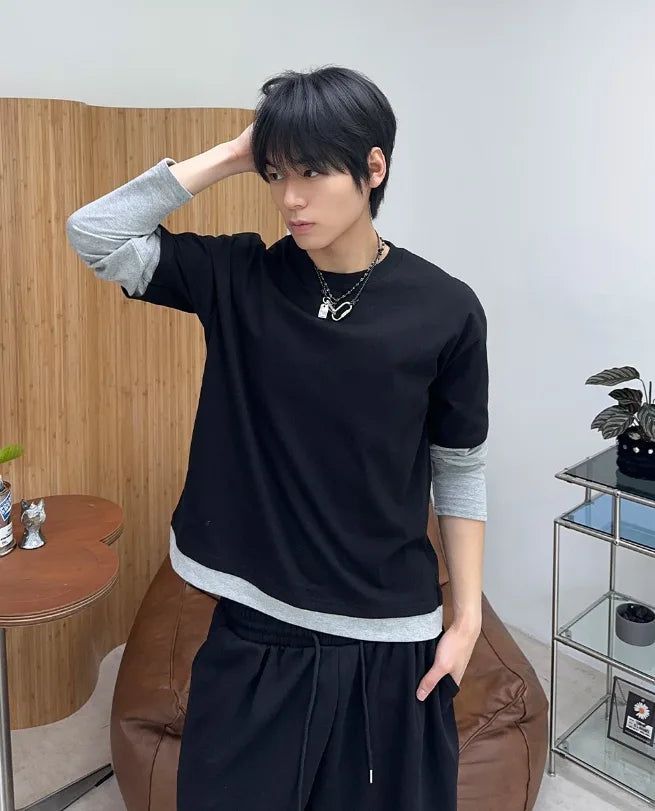 SATIIIZ（サティーズ）の「Deep Layered Long Sleeve（Tops）」