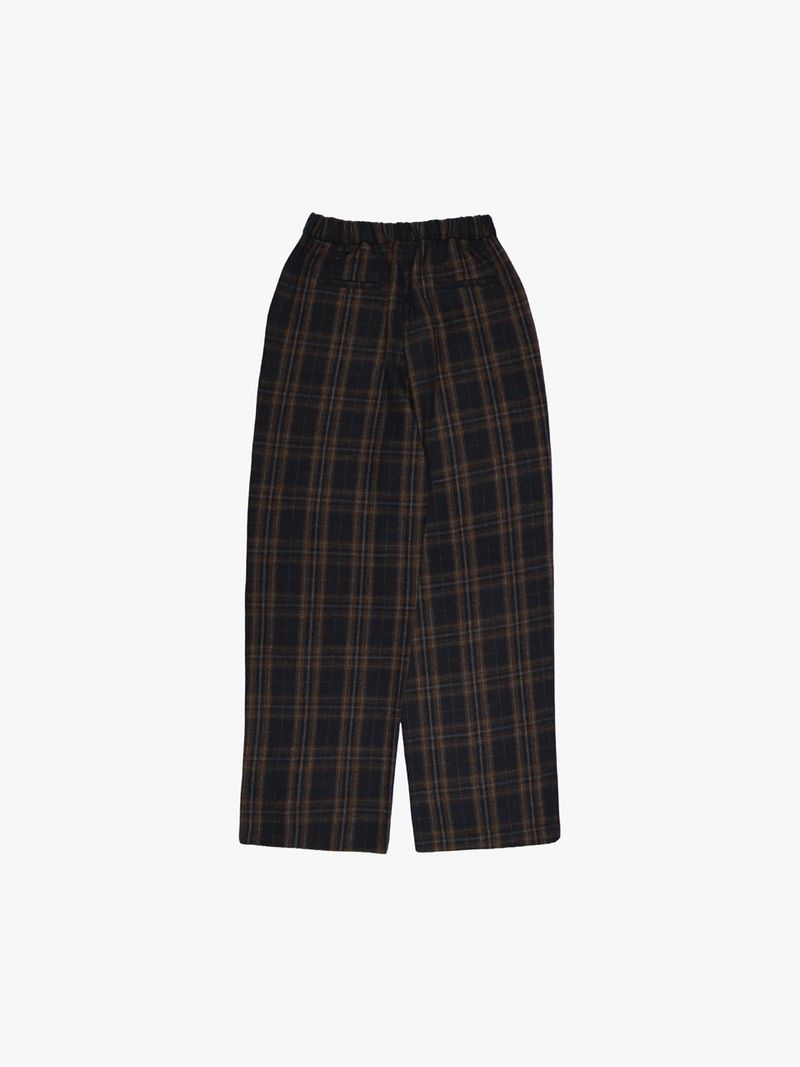 WOOL CHECK TROUSER
