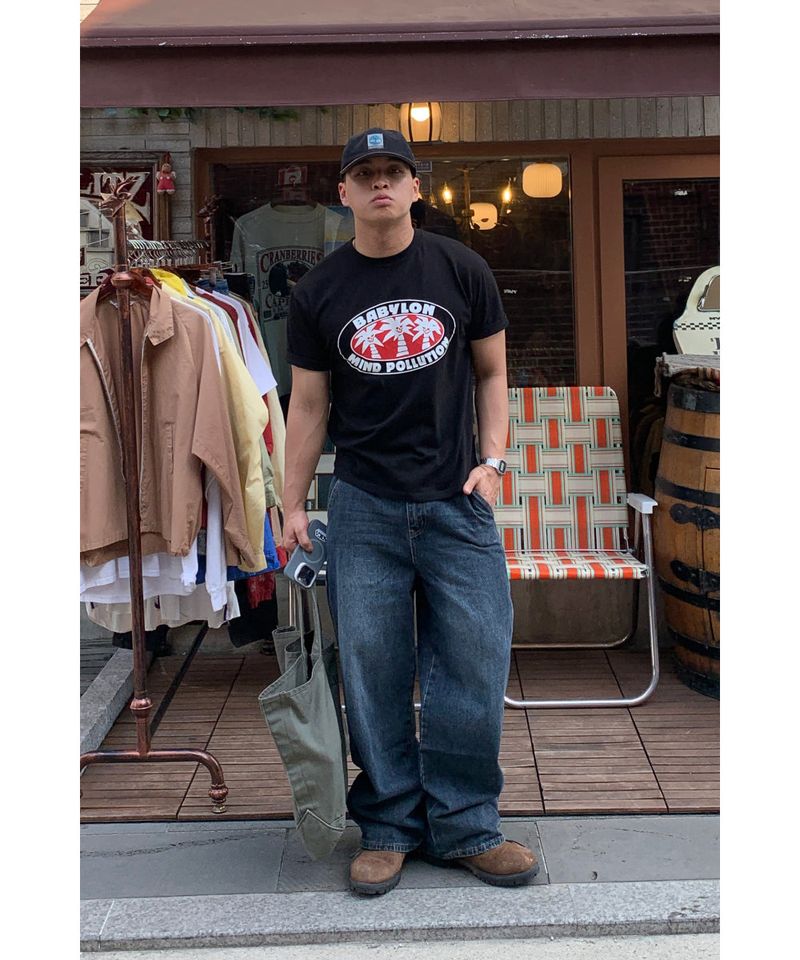 sobaq（ソバック）の「Palm tree muscle short sleeve tee（Tops）」