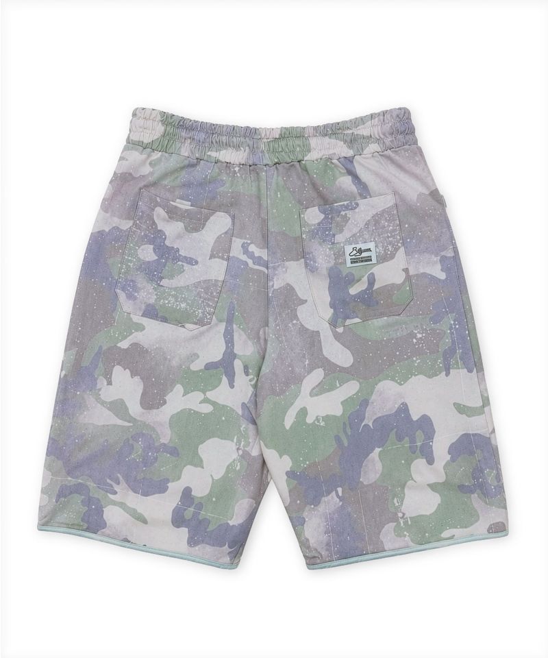 RAW-CUT BURMUDA PANTS CAMO
