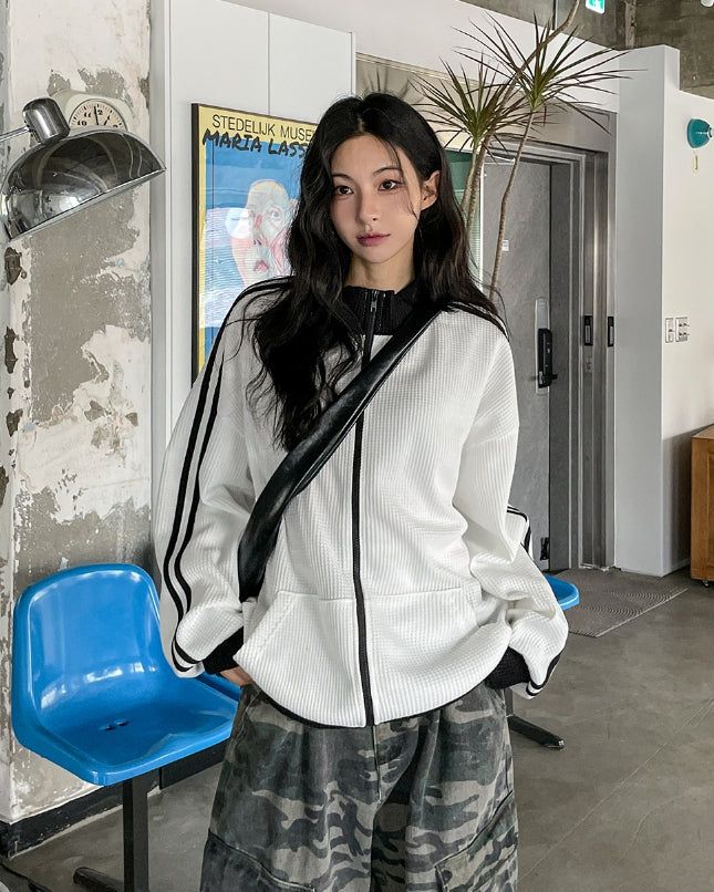 Pattern Rivet Pin Tuck Balloon Cargo Pants