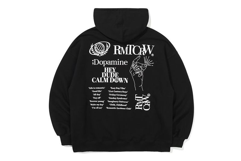 MONOCHROME HOODIE_BLACK