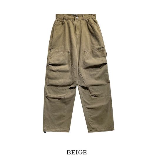 Lighton Washed Double Knee Pants