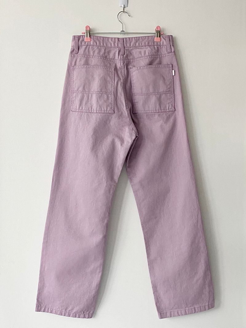 Turbid pink cotton pants