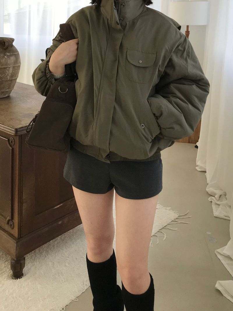 Bender High-Neck Padded Jumper (2 colors)