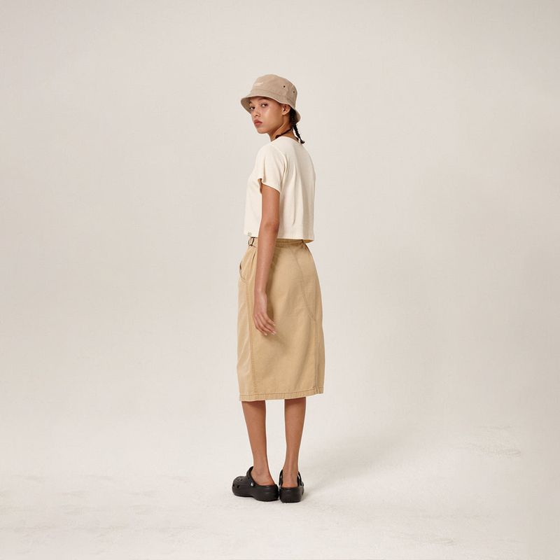 Samar Crop T-Shirt Beige