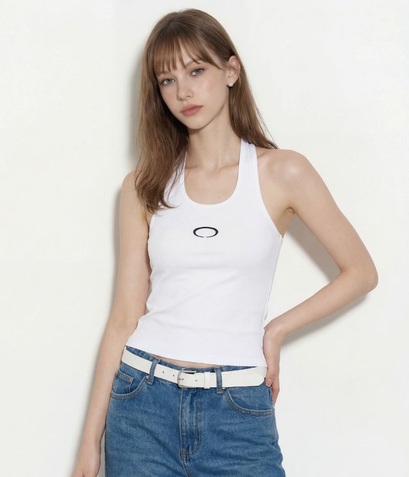 GLOW EVENING CLUB（グロー イブニング クラブ）の「HORIZON RING HALTER NECK [WHITE]（Tops）」