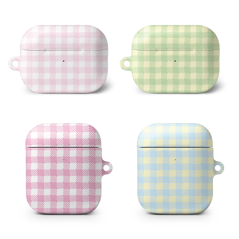 mi ❤︎ littleboutique(ミ❤︎リトルブティック)の「ギンガムチェックエアポッズケース(スマホグッズ/小物)」