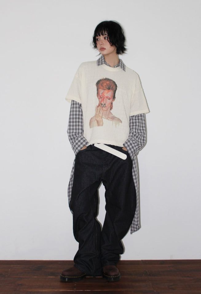 POPCORN EMBO HALF TEE