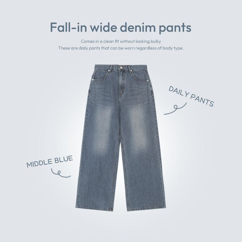 BEIDELLI（ベイデリー）の「[Repub products] Fall-in Wide Denim Pants（Pants）」