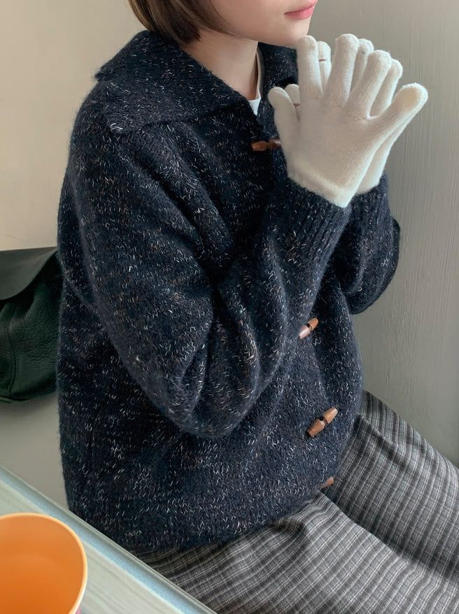 Vimparo Color Wool Knit Gloves - 50% wool