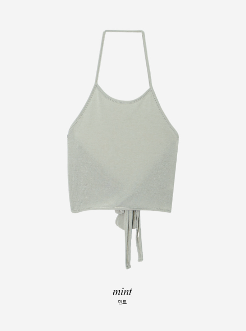 Halter Neck Layered Strap Sleeveless (4color)