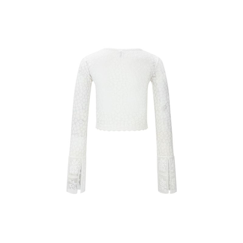 Lace cardigan white
