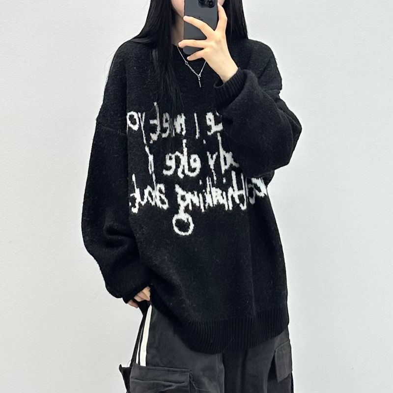 PEARCLAN（ペアクラン）の「hand letter knit（Tops）」