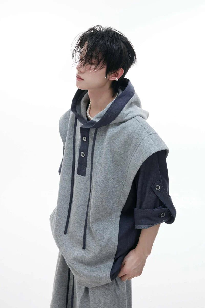 Hooded Panel Design Tee