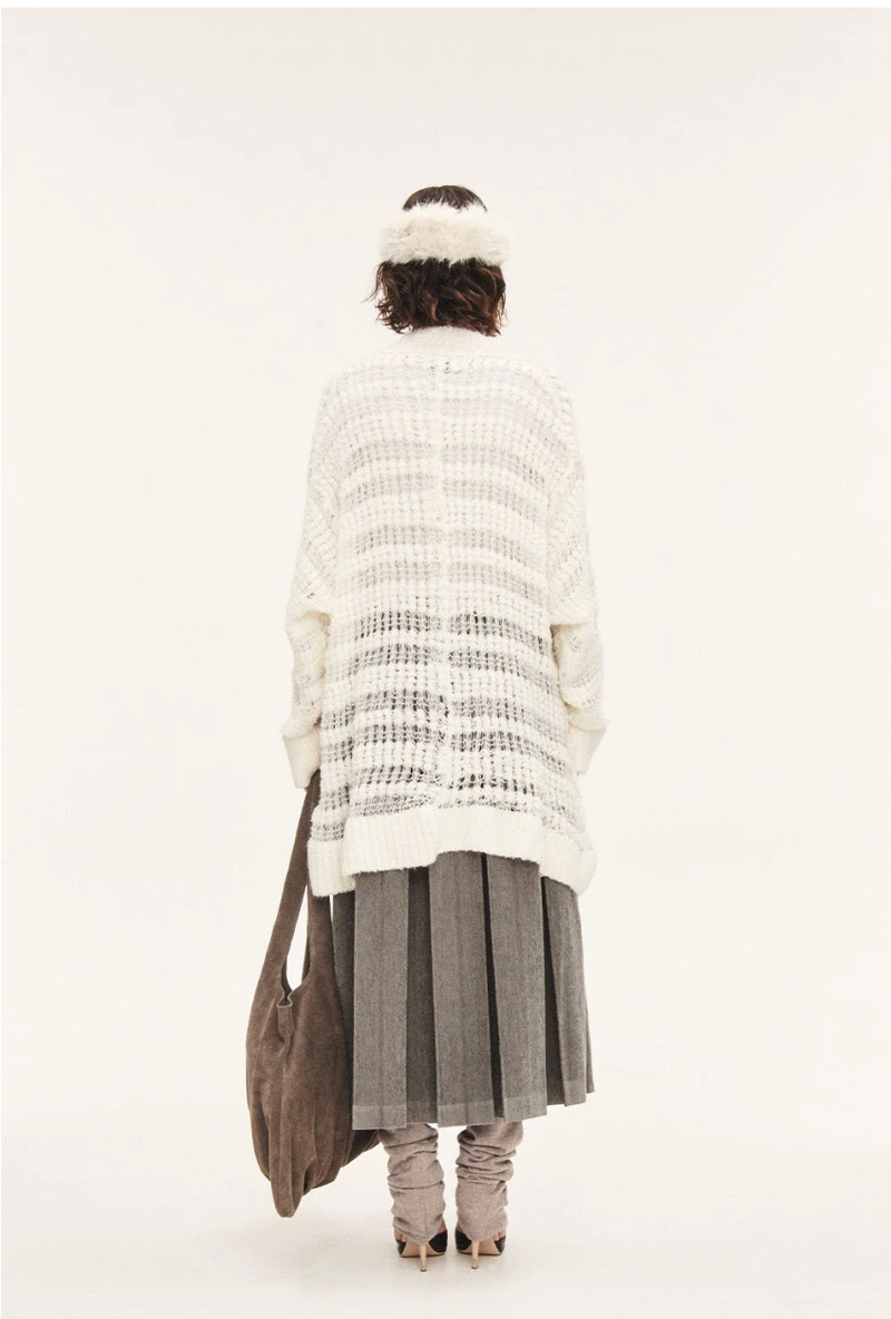 Classic pleats skirt - gray