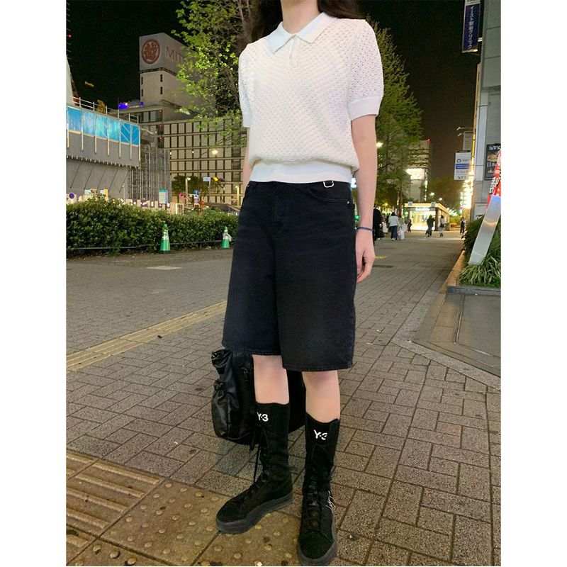 Mao Bermuda Denim Pants