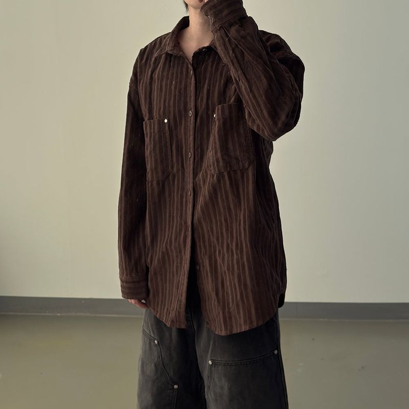 Berl heavy corduroy rivet shirt