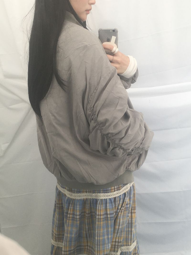 Texture Shirring Jumper
