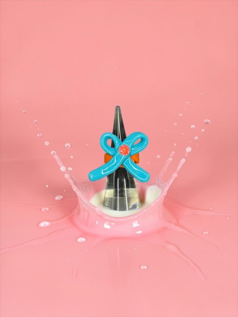 "she is mine" ribbon ring/リボンリング※金属アレルギー対応
