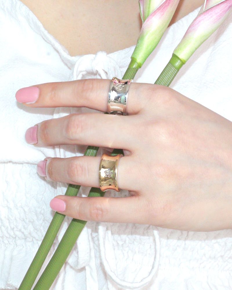 [MADE] lovely rose. bold rose hole ring
