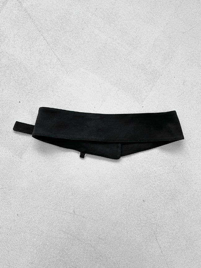 Bold suede wide belt