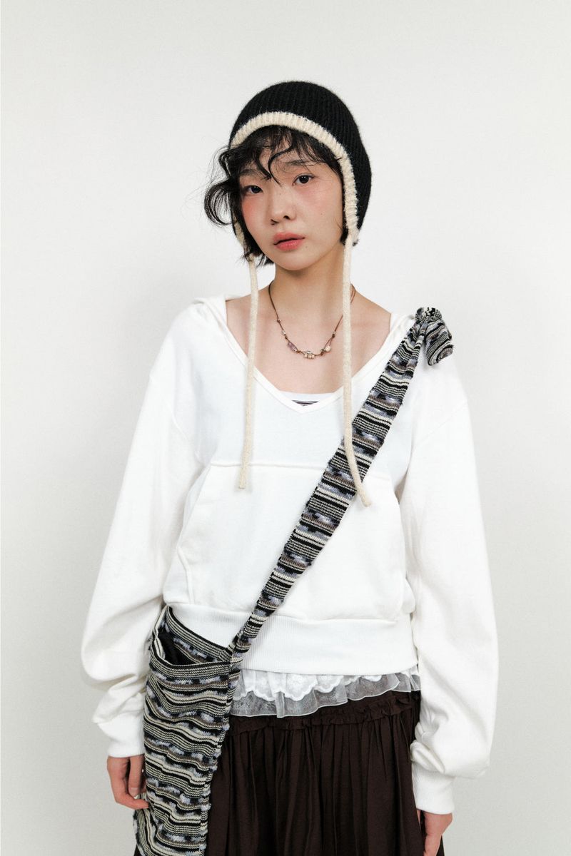 Toggle Bar Knit Crossbody Bag (2color)