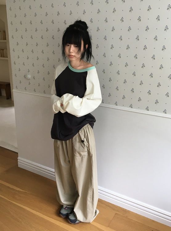 26FW★ [BAONHAUS] Poiden Balloon Banding Wide Pants
