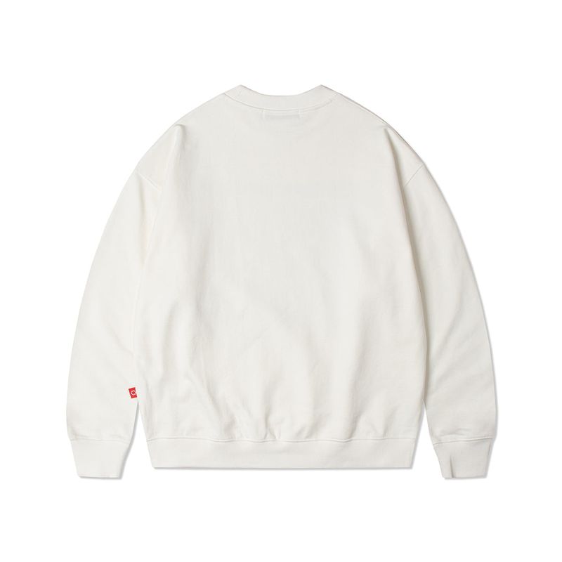 WHITE STAR FLOWER SWEATSHIRT
