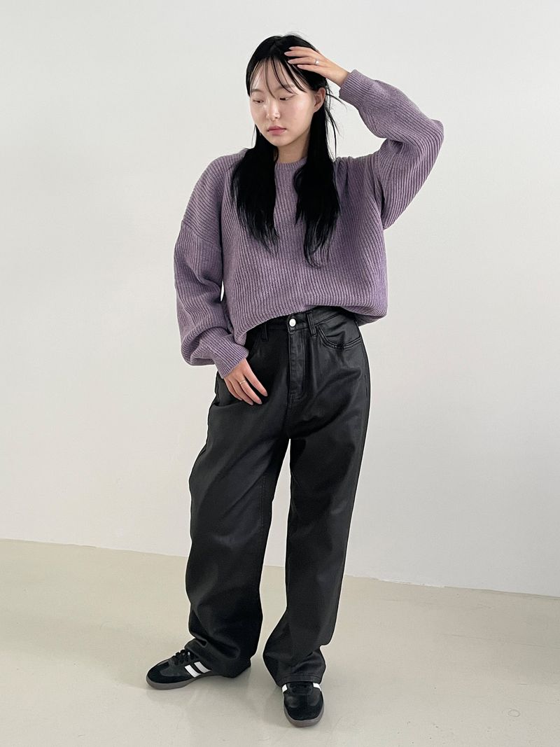 Subdued leather pants
