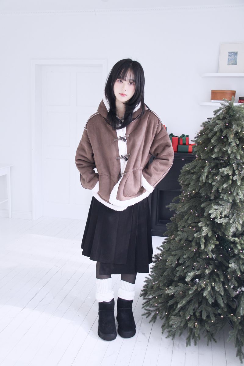 Bubble Wool Coloring Tteokbokki Cropped Mustang 2 colors