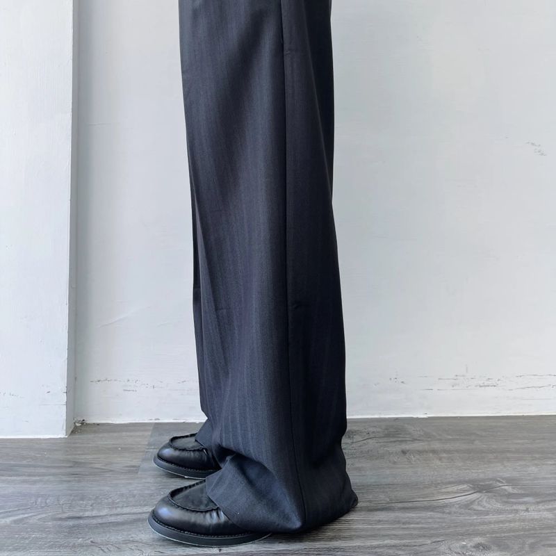 Pressed-Crease Wide-Leg Trousers
