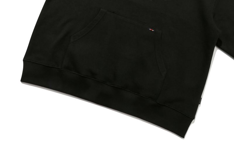 RECENT LOGO FLOWER HOODIE_BLACK
