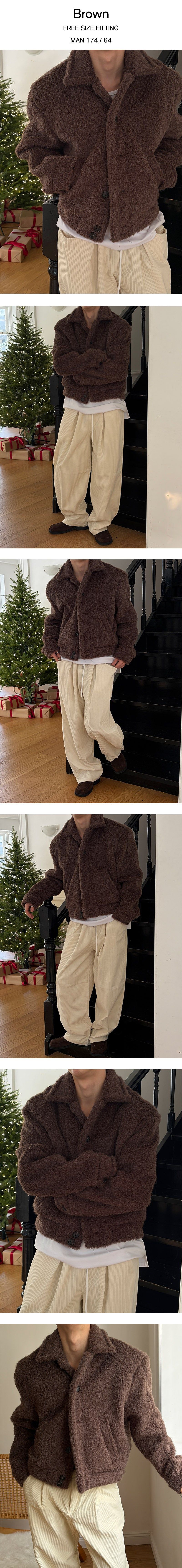 [F/W] Dumble hair short jacket(2color)