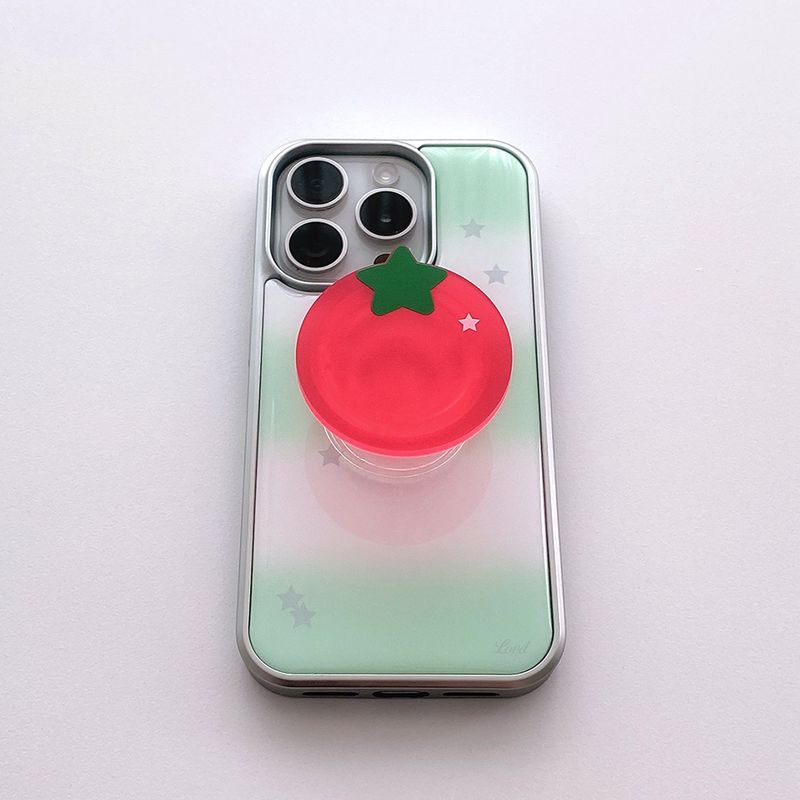 [MADE] STARRY SCOOP PHONE CASE - MELON (epoxy silver bumper)